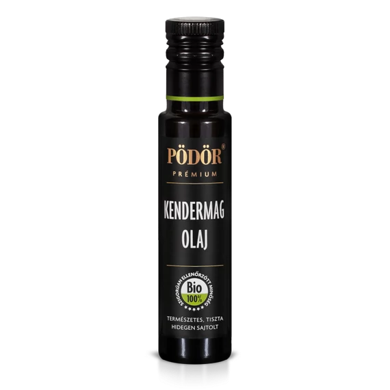 PÖDÖR Bio kendermagolaj - hidegen sajtolt - 100ml