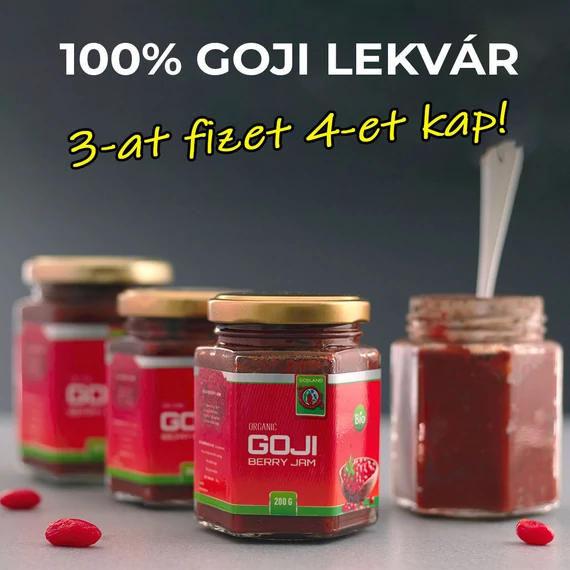 3+1db Kézműves Bio Goji Lekvár 200 ml